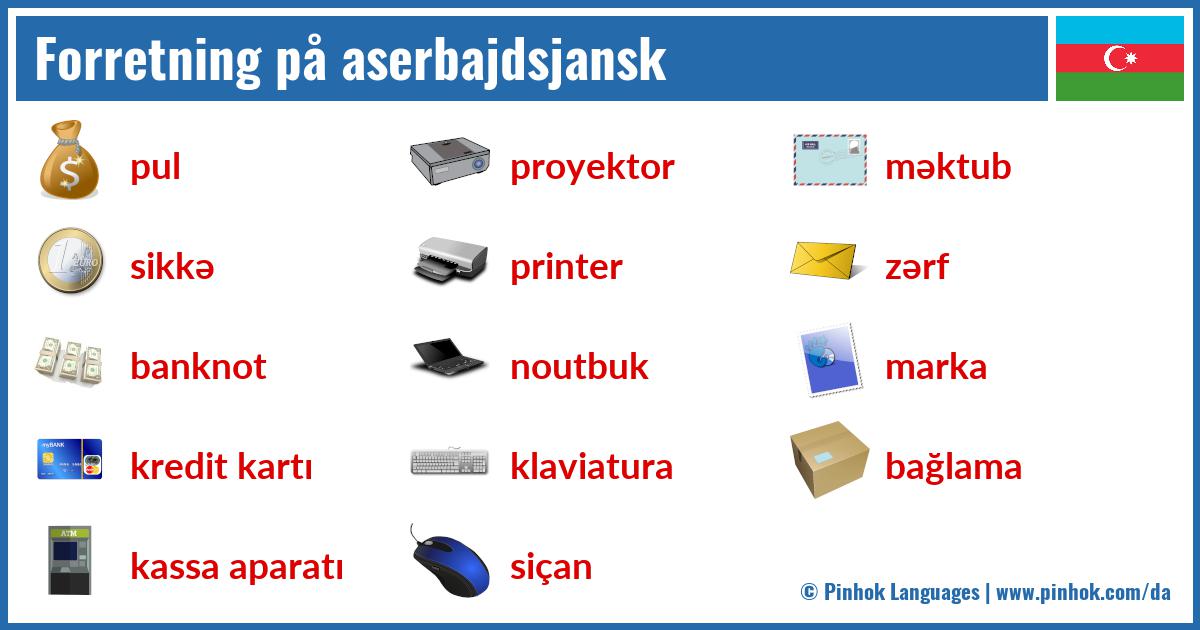 Forretning på aserbajdsjansk