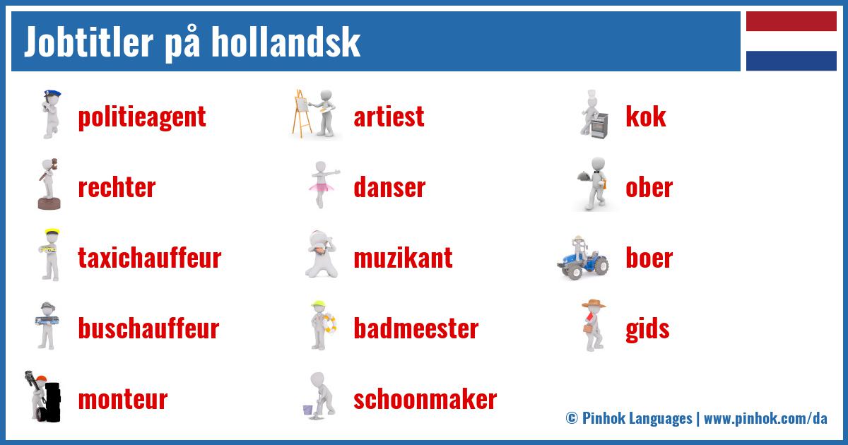 Jobtitler på hollandsk