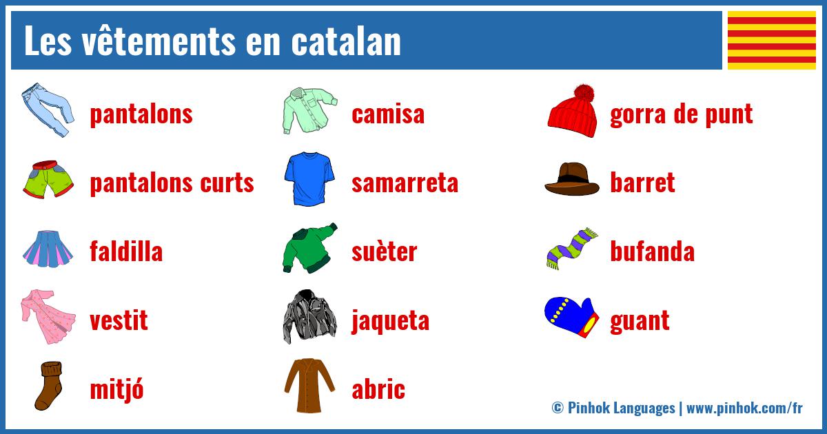 Les vêtements en catalan