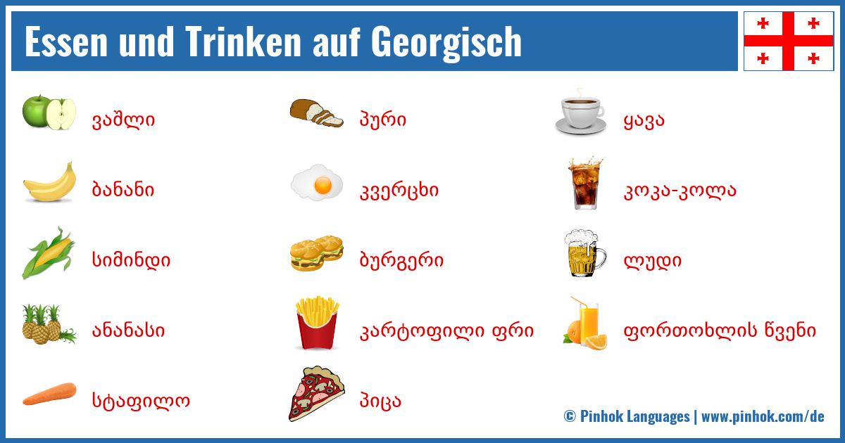 Essen und Trinken auf Georgisch