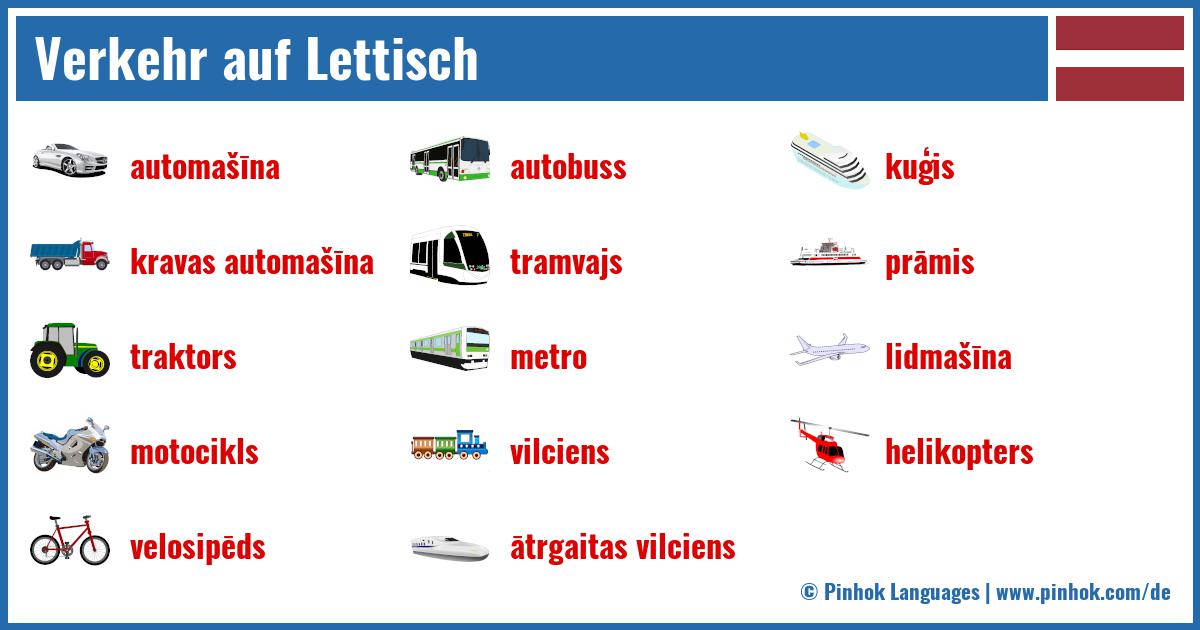 Verkehr auf Lettisch