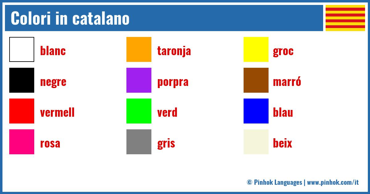 Colori in catalano