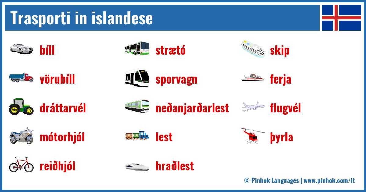 Trasporti in islandese