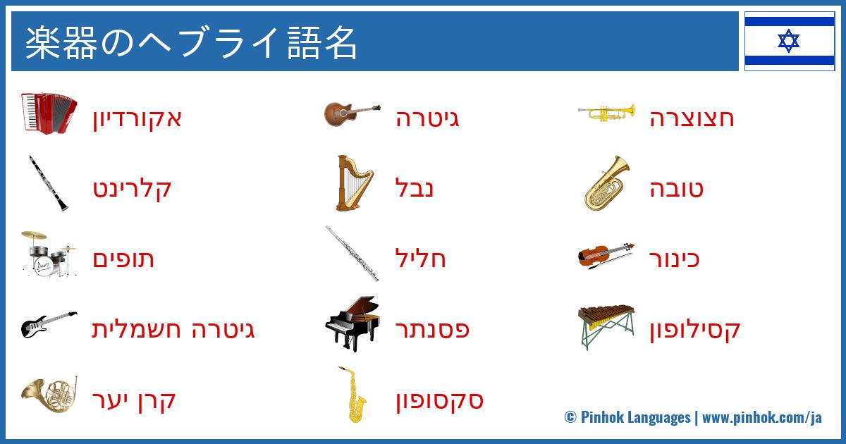 楽器のヘブライ語名
