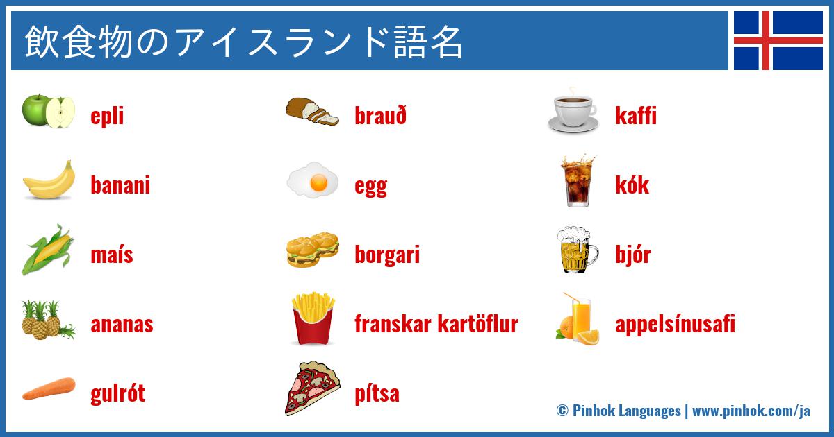 飲食物のアイスランド語名