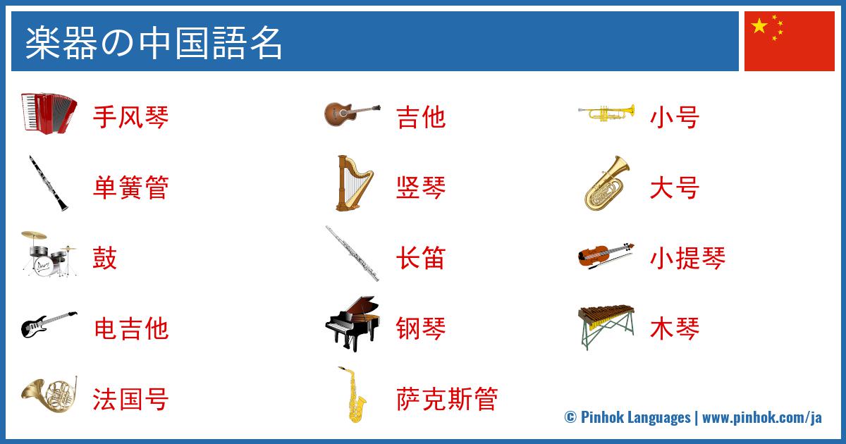 楽器の中国語名