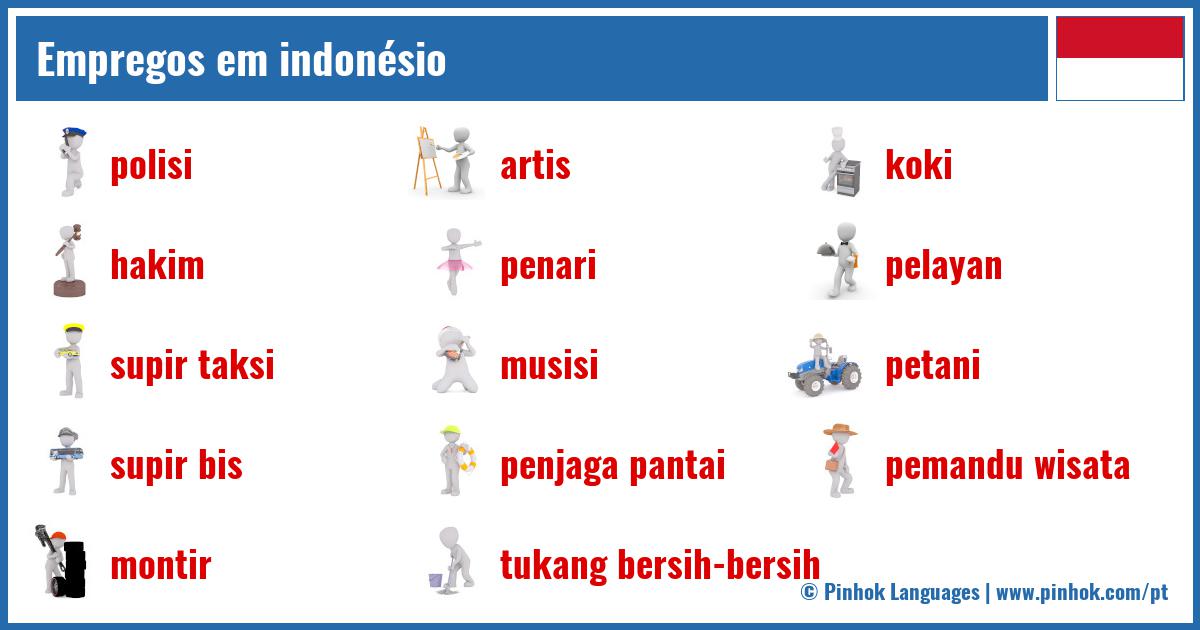 Empregos em indonésio