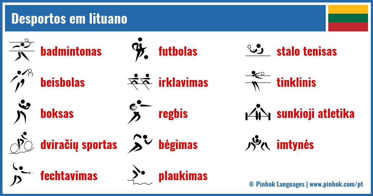 Desportos em lituano
