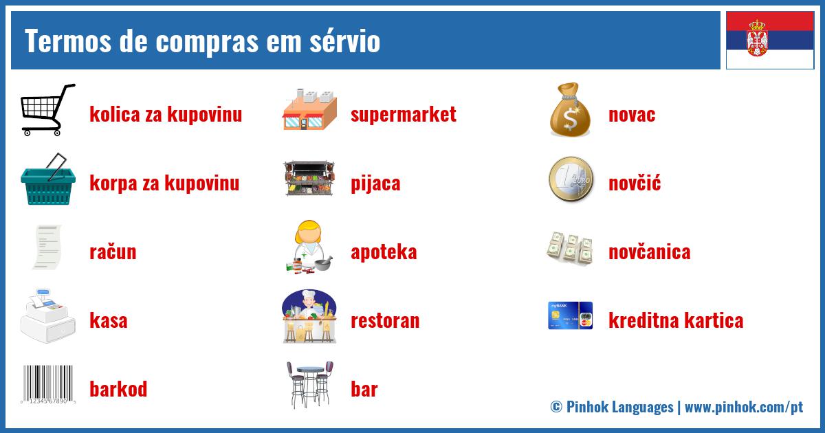 Termos de compras em sérvio