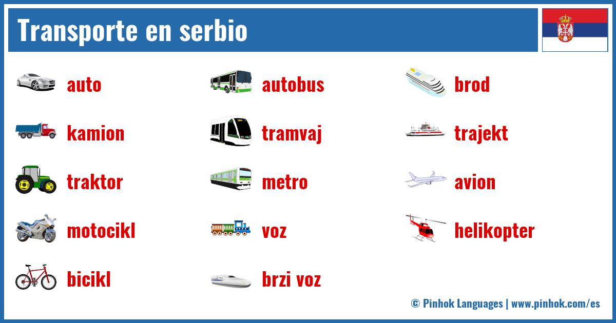 Transporte en serbio