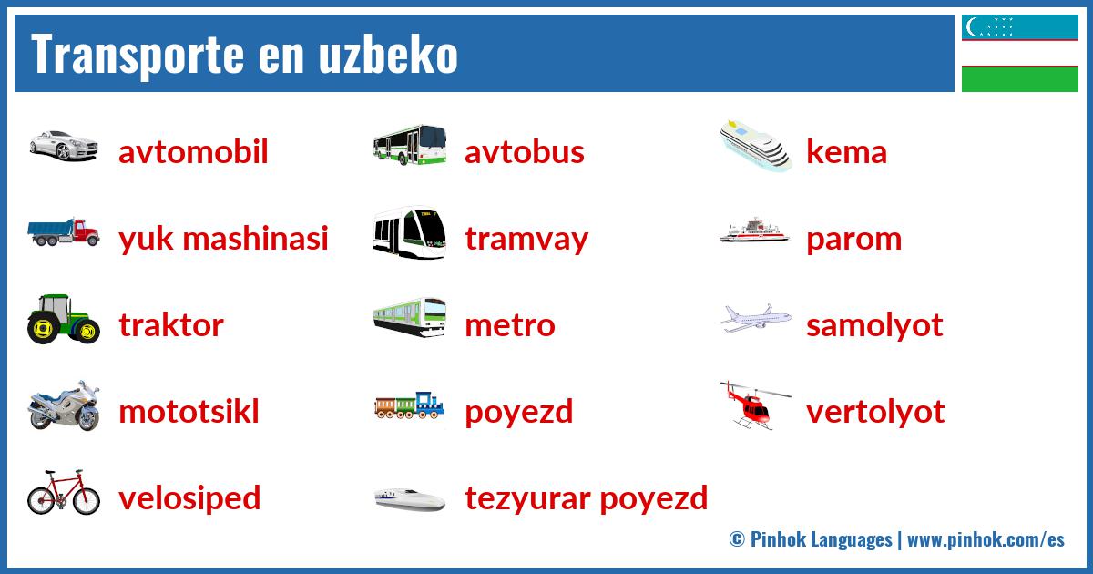 Transporte en uzbeko