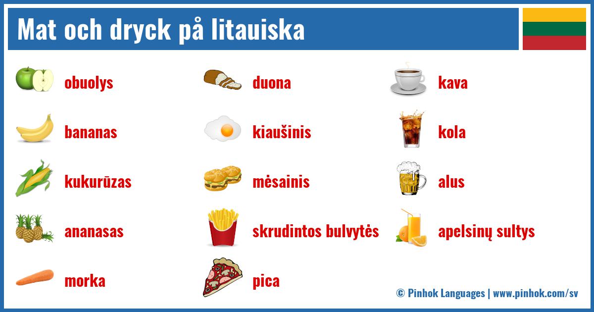 Mat och dryck på litauiska